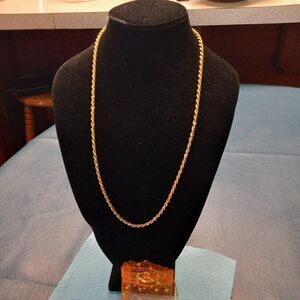 Vintage Monet Gold tone chain Necklace